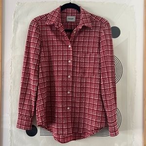 RACHEL COMEY RED GINGHAM SHIRT